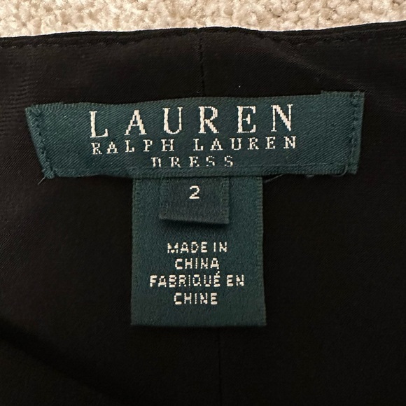 Ralph Lauren Black Dress Size 2 - Picture 3 of 3